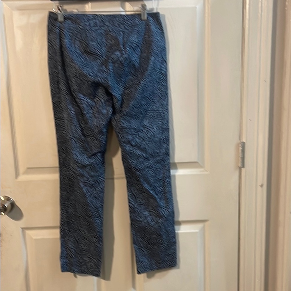 J. Jill Women's Navy Paisley Trousers - Picture 9 of 9